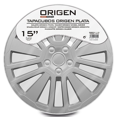 Abc Tapacubos Origen OR-3 Plata 15 pulgadas (1 unidad)