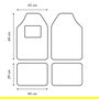 Set de Alfombrillas para Coche MOMO MOMLCM4BKBK Negro Plástico