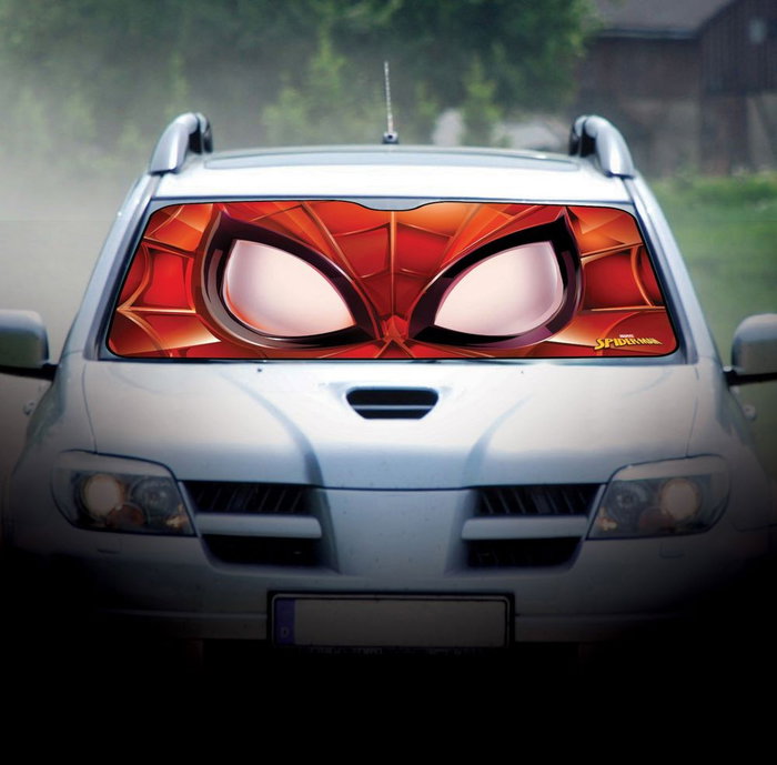 Spiderman CZ10257 Parasol Delantero Suv 150x80 cm Alta Protección Marvel