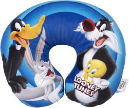 Licensing I37Talla M CZ10977 Almohada de Viaje para el Cuello Niños Disney/Looney Tunes Talla M