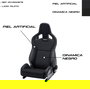 Recaro RC411001575 Sportster CS Asiento Deportivo Para Calle, Piel Sintética Dinamica, Airbag Lateral, Piloto, Negro