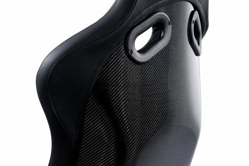 Recaro Asiento Pole Position Carbon Tuv - Velour Negro, RC071480184A, Homologado ABE/TUV para Piloto y Copiloto, Peso 4.5 kg