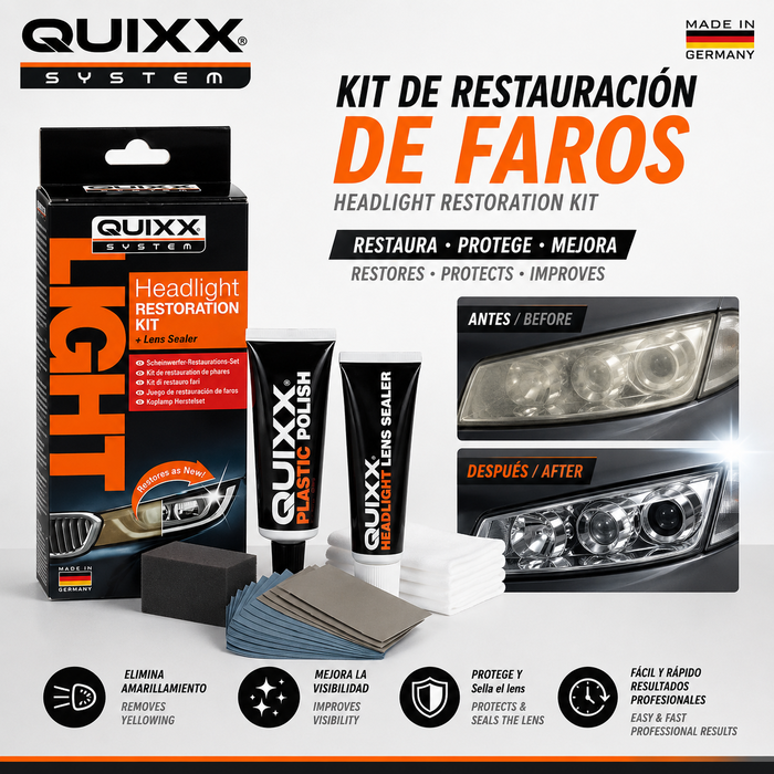 Quixx Kit de Restauración de Faros Quixx Kit de Restauración de Faros
