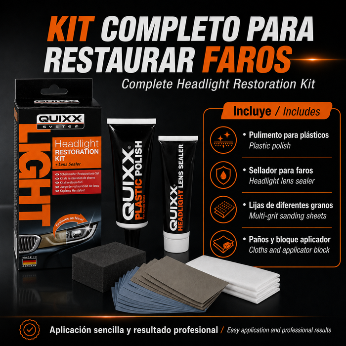 Quixx Kit de Restauración de Faros