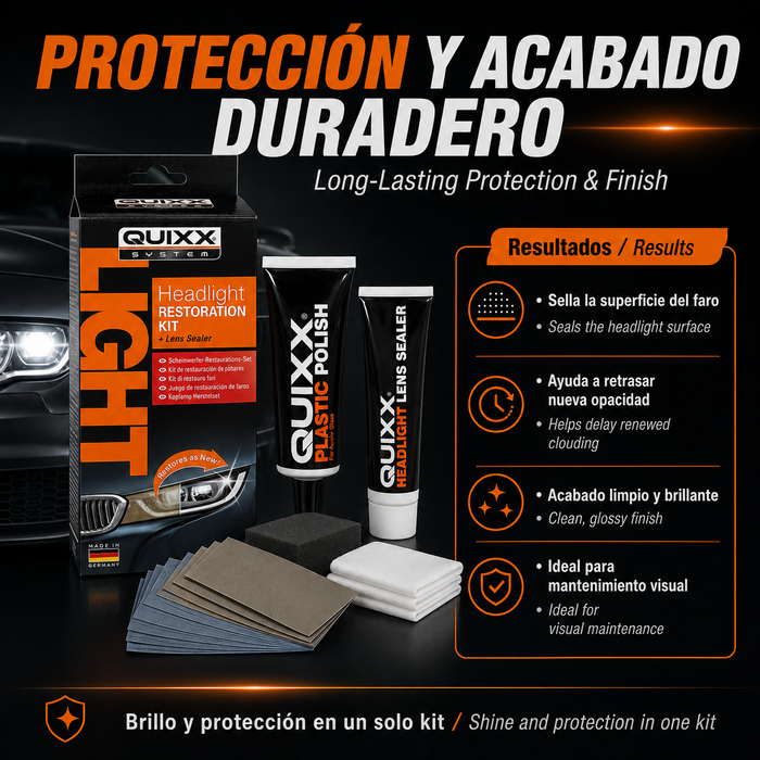 Quixx Kit de Restauración de Faros
