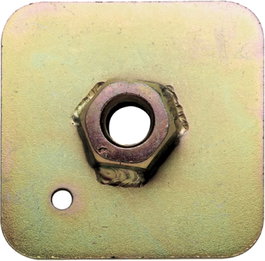 Sabelt SBCCMI0016 Placa Posterior 65 mm x 65 mm x 3 mm con Tuerca Soldada 7/16 UNF 40 mm