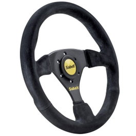 Sabelt Volante SW-633 SBRFVO2010X Antelina Negra Diámetro 330mm Plano