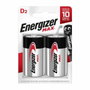 Energizer MAX Batería Alcalina D de un solo uso, 2 unidades