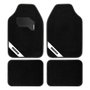Momo Set de 4 Alfombrillas Universales 012 Negro/Blanco