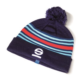 Sparco S01232MRBM Gorro Bobble Martini Racing Lana y Acrílico con Forro Polar para Aficionados a los Rallies