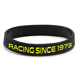 Omp Brazalete OMPPR0-0935 de Silicona con Logo Racing Since 1973 Talla Única