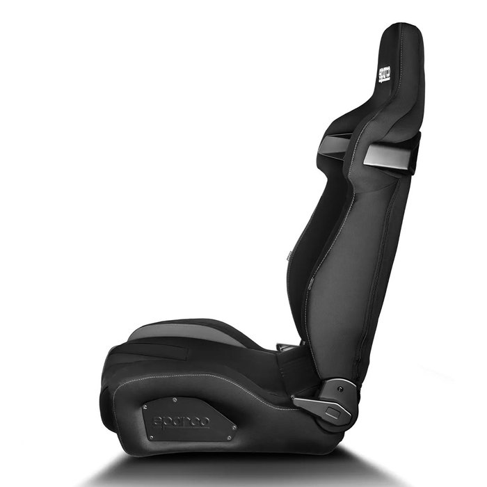 Sparco Asiento Deportivo Reclinable R333 Negro S009011NR, Conducción Diaria y Competición, Alta Sujeción Lateral