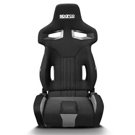 Sparco R333 Asiento Reclinable Deportivo Negro-Gris S009011NRGR - Para Calle, Track Day y Sim Racing