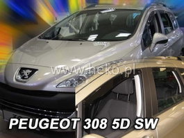 Heko Deflectores de Ventanilla Ref. 26134 para Peugeot 308 I SW y 5D SW