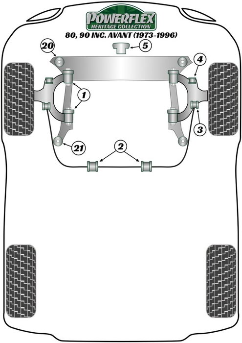 Powerflex Poweralign Kit de Pernos de Caída (12mm x 60mm)