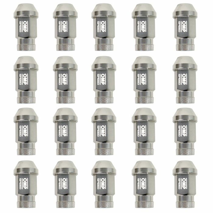 Set Tuercas OMP 7075 40 mm M14 x 1,50 20 uds Antracita