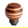 Momo Pomo MOMPOTARGAWOOD0 de Madera para Cambio de Marchas Esférico Targa con Inserción de Cuero Hecho a Mano