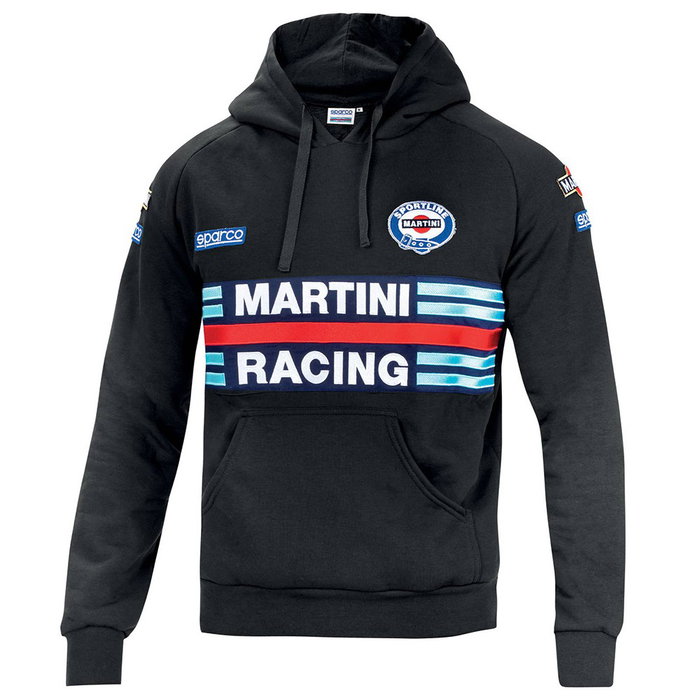 Sparco Sudadera S01279MRNR4XL con Cremallera Completa 100% Algodón Estilo Martini Talla XL Negro Sparco Sudadera S01279MRNR4XL con Cremallera Completa 100% Algodón Estilo Martini Talla XL Negro