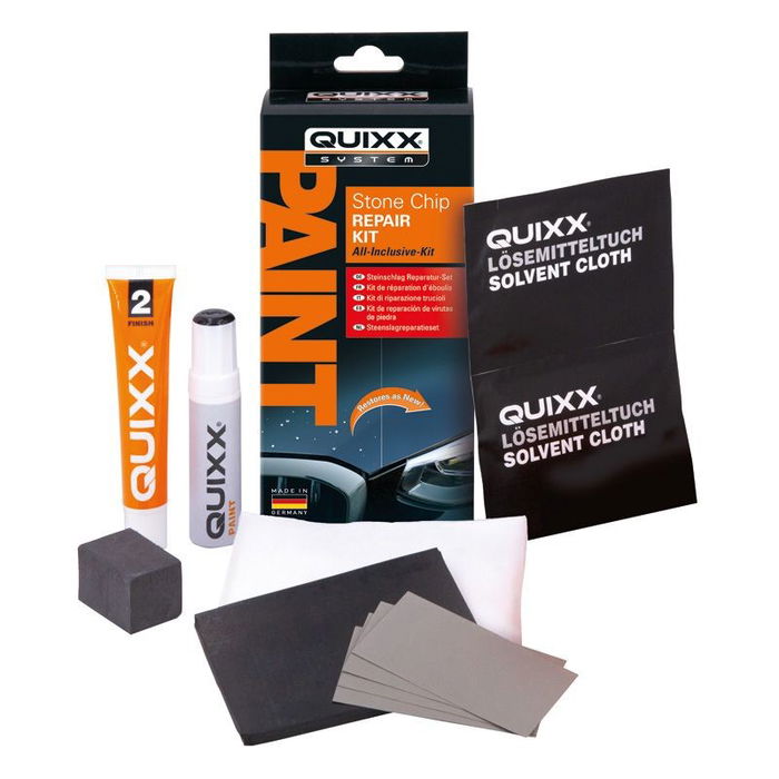 Quixx Reparador de Pintura Plata QQ10267 Kit de Reparación de Virutas de Piedra para Automóviles Quixx Reparador de Pintura Plata QQ10267 Kit de Reparación de Virutas de Piedra para Automóviles