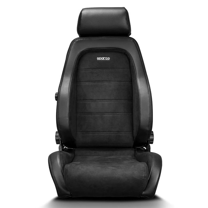 Sparco Asiento Deportivo GT Negro Reclinable S009012NR - Para Street, Tuning y Track Day