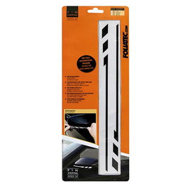 Foliatec FO34481 Pegatinas para Espejos Retrovisores Laterales con Bandas de Pin Negro, Personalización Deportiva Carrocería y Llantas