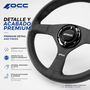 Occ Motorsport Volante Plano Mod. Classic Piel de Nappa Brazos Negros