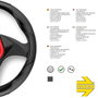 Momo Funda de Volante Tuning Universal Negro 38-39cm