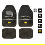 Momo Set Completo 4 Piezas Alfombras Universales Negro y Blanco MOMLCM4A7BW para Coche Poliéster Protección y Seguridad