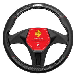 Momo Funda Volante Carbon Universal Negro y Rojo MOMLSWC013BR 38-39 cm