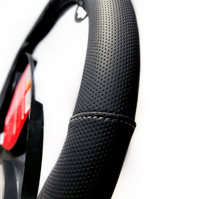 Momo Funda Volante Elegant Universal Negro y Gris 38-39 cm MOMLSWC010BG