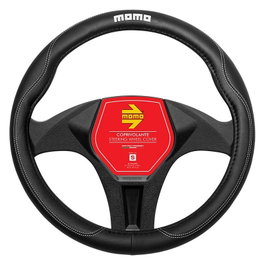 Momo Funda Volante Comfort Universal Negro Y Gris MOMLSWC011BW 38-39 cm Protección y Agarre Antideslizante