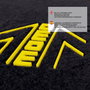 Momo Set de 4 Alfombrillas Universales Negro/Amarillo