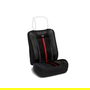 Momo MOMLSCU03BR Respaldo Negro-Rojo Universal para Coche con Espuma Acolchada para Mayor Comodidad y Fácil Limpieza