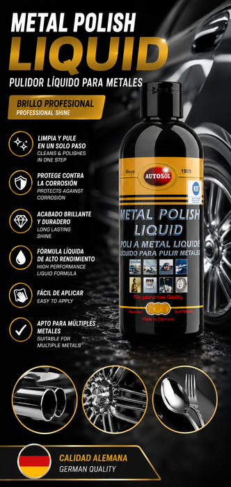 Autosol Líquido para Pulir Metales 250 ml Autosol Líquido para Pulir Metales 250 ml