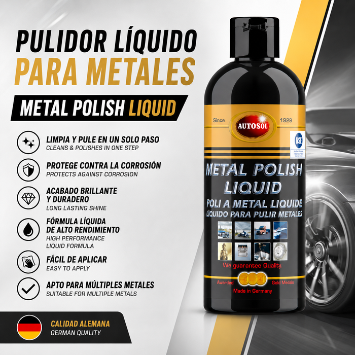 Autosol Líquido para Pulir Metales 250 ml Autosol Líquido para Pulir Metales 250 ml