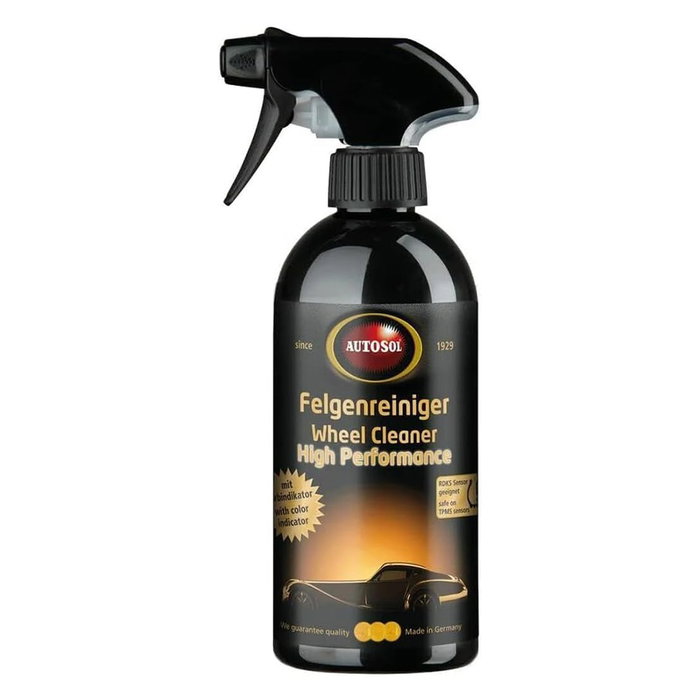 Autosol Limpiador de Ruedas de Alto Rendimiento en Spray 500 ml SOL11012650 - Para llantas y neumáticos, elimina suciedad incrustada y polvo de frenos Autosol Limpiador de Ruedas de Alto Rendimiento en Spray 500 ml SOL11012650 - Para llantas y neumáticos, elimina suciedad incrustada y polvo de frenos