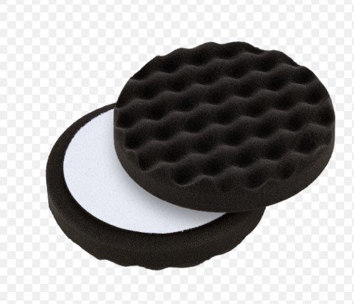 Autosol SOL30000430 Almohadilla Para Gofres Negra Blanda 150 mm para Pulir Barniz y Aplicar Ceras de Alto Brillo