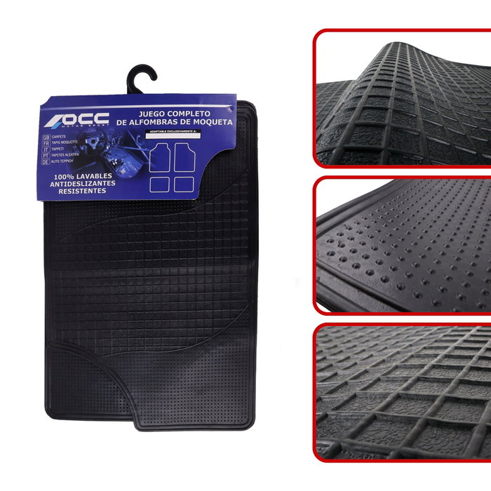 OCC Design Alfombra Universal de Goma (Set de 4 piezas)