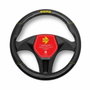 Momo Funda de Volante Carbon Universal Negro y Amarillo 38-39cm