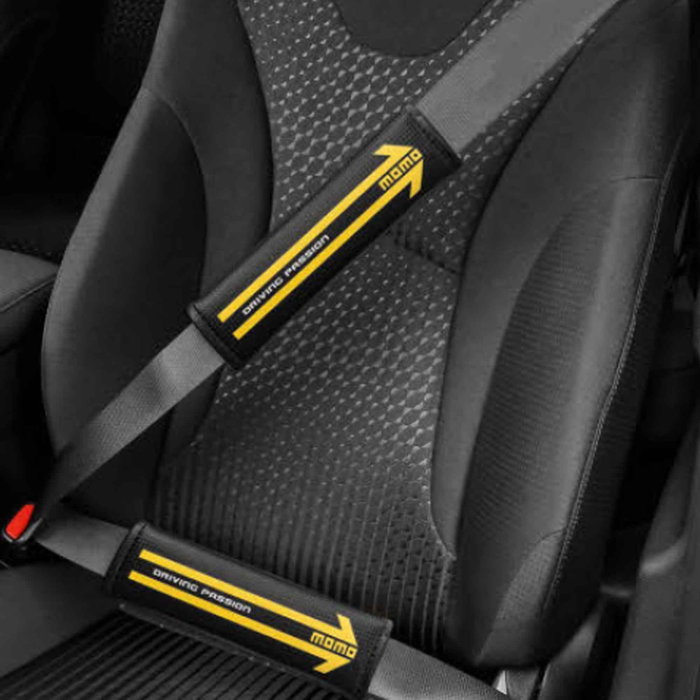 Momo Set de 2 Almohadillas para Cinturón de Seguridad Negro Mate Momo Set de 2 Almohadillas para Cinturón de Seguridad Negro Mate