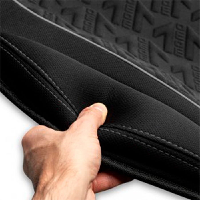 Momo Respaldo de Asiento Estilo Negro MOMLSCU50BK con Espuma Acolchada Universal