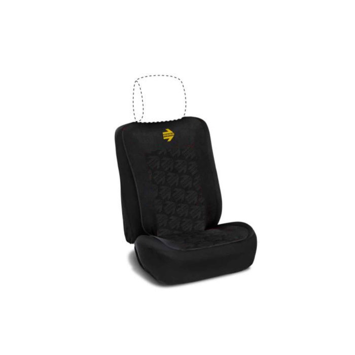 Momo Respaldo de Asiento Estilo Negro MOMLSCU50BK con Espuma Acolchada Universal