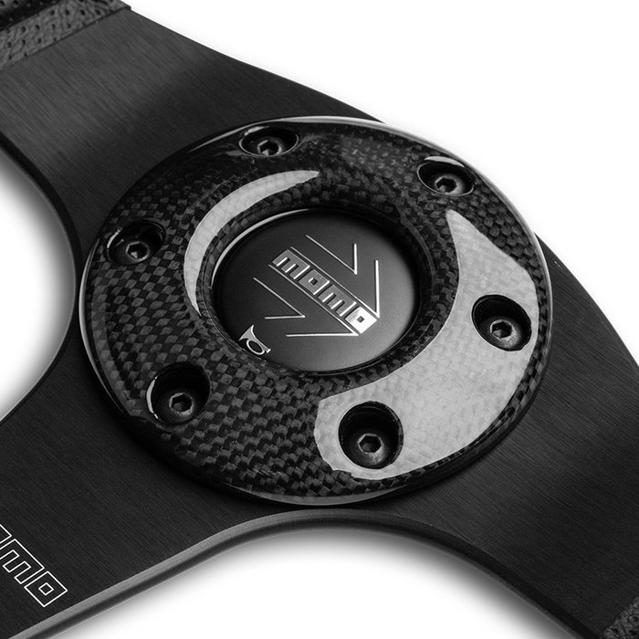 Momo Volante Jet D35 350 Cuero Negro