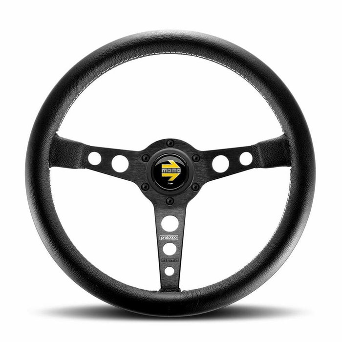 Momo Volante Prototipo Negro 350mm