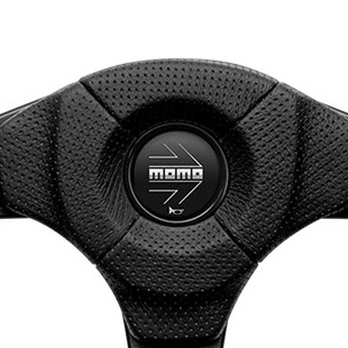 Momo Volante Dark Fighter 350mm Alcántara y Airleather MOMVDKFIGHT35BKR Negro Fabricado en Italia