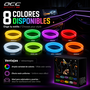 Occ Sport Tira de alambre de neón de fibra óptica color verde lima