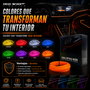 Occ Sport Tira de Alambre de Neón de Fibra Óptica Color Naranja