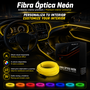 Occ Sport Tira de Alambre de Neón de Fibra Óptica Amarillo