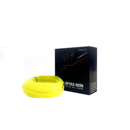 Occ Sport Tira de Alambre de Neón con Fibra Óptica Amarilla OCCLED08, 3m Luz Decorativa para Interior del Coche, Conexión USB