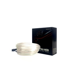 Occ Sport Tira de Alambre de Neón de Fibra Óptica Luz Decorativa Blanca para Coche Interior, 3 m, USB, OCCLED09